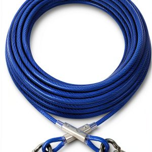 XiaZ Dog Tie Out Cable Stainless Steel Reflective Pet Safety-0