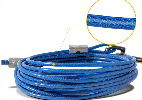 CLKHOWL Dog Tie Out Cable Heavy Duty Spiral Stake Blue-4