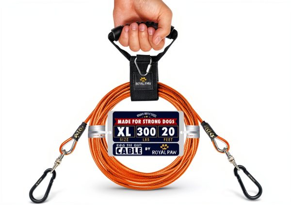 Royal Paw Dog Tie Out Cable Heavy Duty Stainless Steel Pet-0