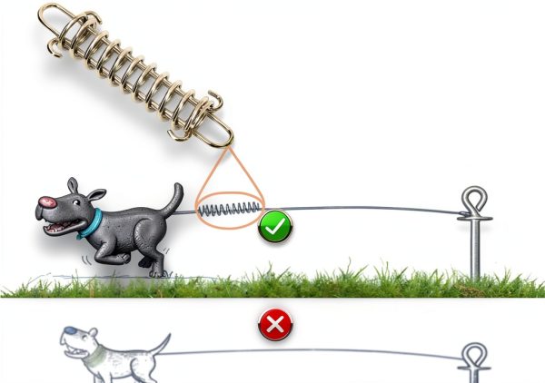 Jenico Dog Tie Out Cable Heavy Duty Tangle Free Pet Leash-2