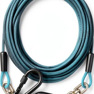 Evilplan Reflective Dog Tie Out Cable Heavy Duty Pet Runner-0