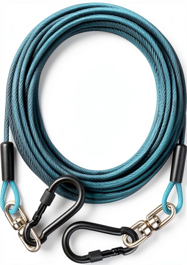 Evilplan Reflective Dog Tie Out Cable Heavy Duty Pet Runner-0