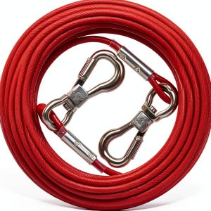 XiaZ Dog Tie Out Cable Heavy Duty Stainless Steel Reflective-0
