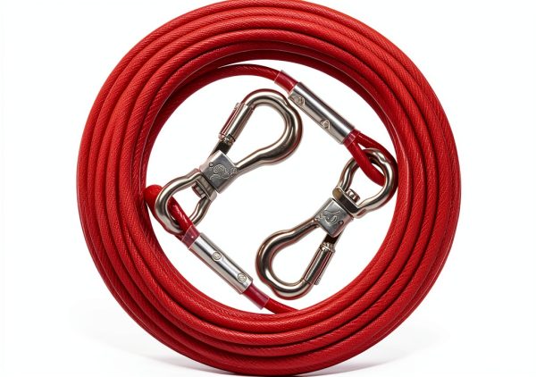 XiaZ Dog Tie Out Cable Heavy Duty Stainless Steel Reflective-0