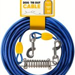 Petbobi Dog Tie Out Cable Orange 20ft 50ft Secure Tether-0