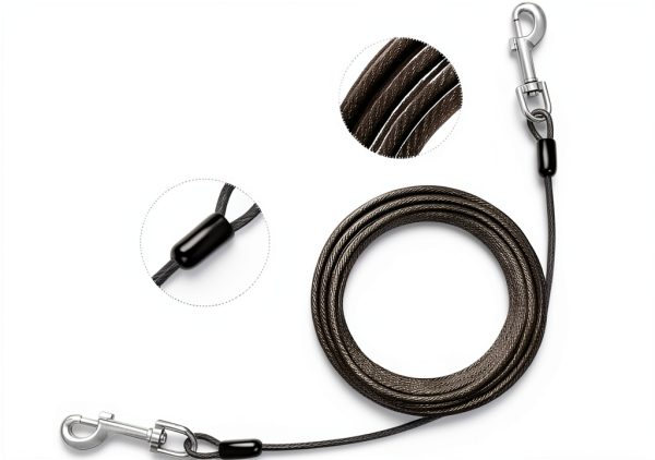 Jenico Dog Tie Out Cable Heavy Duty Steel Reflective-2