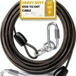 Petbobi Heavy Duty Dog Tie Out Stainless Steel Cable Large-0