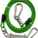 Jenico Dog Tie Out Cable Heavy Duty Tangle Free Pet Leash-0