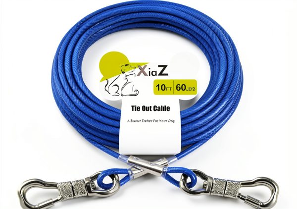 XiaZ Dog Tie Out Cable Stainless Steel Reflective Pet Safety-0