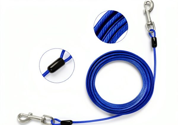 Jenico Dog Tie Out Cable Heavy Duty Steel Reflective Pet-2