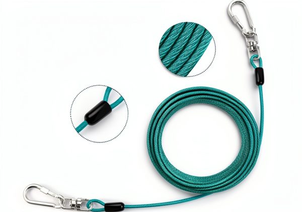 Jenico Dog Tie Out Cable Heavy Duty Reflective Tangle Free-3