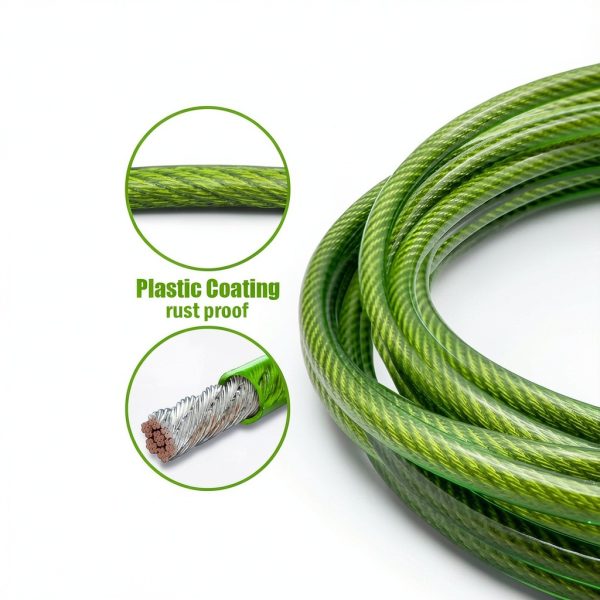 HaiYUAN Dog Tie Out Cable Steel PVC Coated Heavy Duty-1