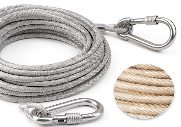 Tresbro Heavy Duty Dog Tie Out Cable Stainless Steel 250lbs-4