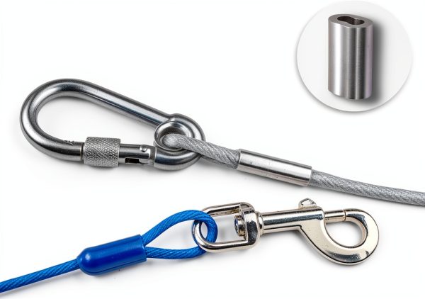 Tresbro Heavy Duty Dog Tie Out Cable Stainless Steel 250lbs-3