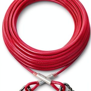 XiaZ Dog Tie Out Cable Stainless Steel Reflective Pet Safety-0