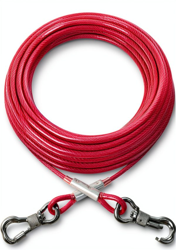 XiaZ Dog Tie Out Cable Stainless Steel Reflective Pet Safety-0