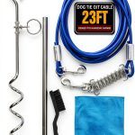 Navona Dog Tie Out Spiral Stake Heavy Duty Steel Cable-0