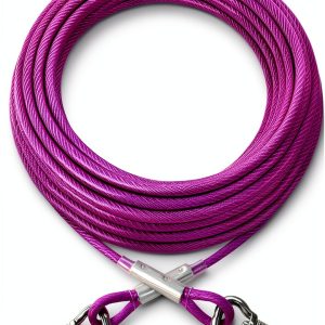 XiaZ Dog Tie Out Cable Stainless Steel Reflective Pet Safety-0