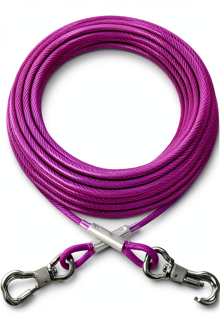 'XiaZ dog tie-out cable in use on a grassy yard'