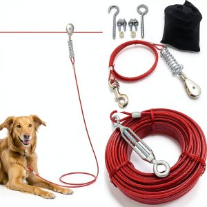 Pestairs Dog Trolley System Heavy Duty Two Dog Tie Out-0