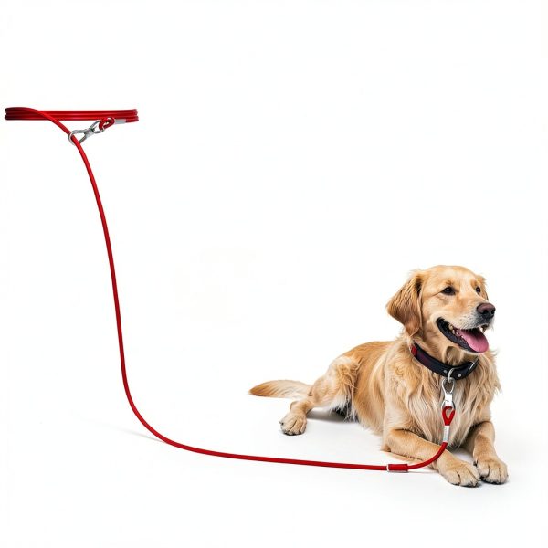 Tresbro Heavy Duty Dog Tie Out Cable Stainless Steel Leash-5