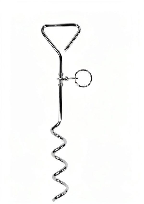 Navona Dog Tie Out Spiral Stake Heavy Duty Steel Cable-4