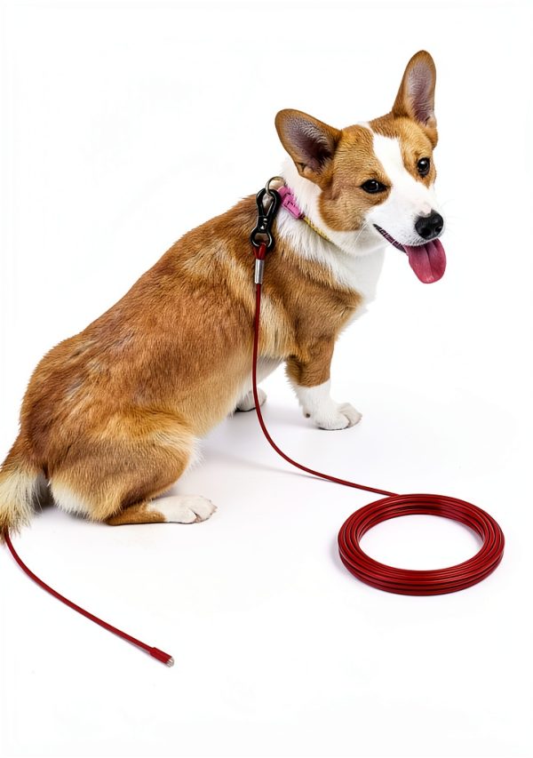 XiaZ Dog Tie Out Cable Heavy Duty Stainless Steel Reflective-4