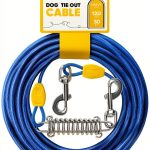 Petbobi Dog Tie Out Cable Heavy Duty PVC Coated Orange-0