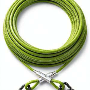 XiaZ Dog Tie Out Cable Stainless Steel Reflective Pet-0