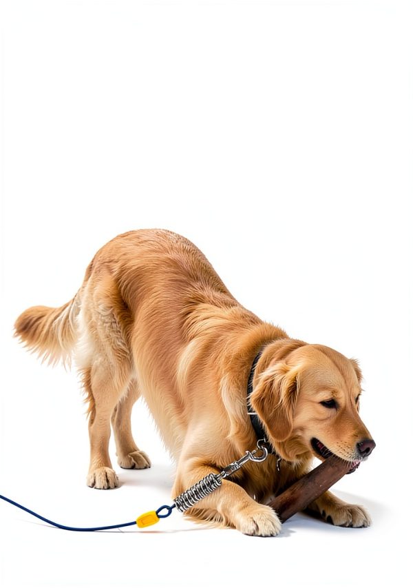 Petbobi Dog Tie Out Cable Heavy Duty PVC Coated Orange-4