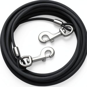 HaiYUAN Dog Tie Out Cable Durable Steel Rust Proof-0