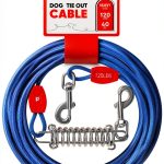 Petbobi Dog Tie Out Cable Orange Blue Black Secure Anti-0