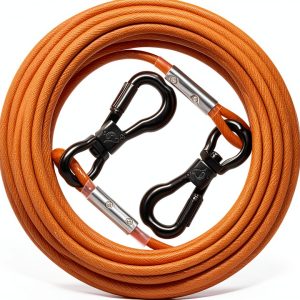 XiaZ Dog Tie Out Stainless Steel Cable Reflective Pet Safety-0