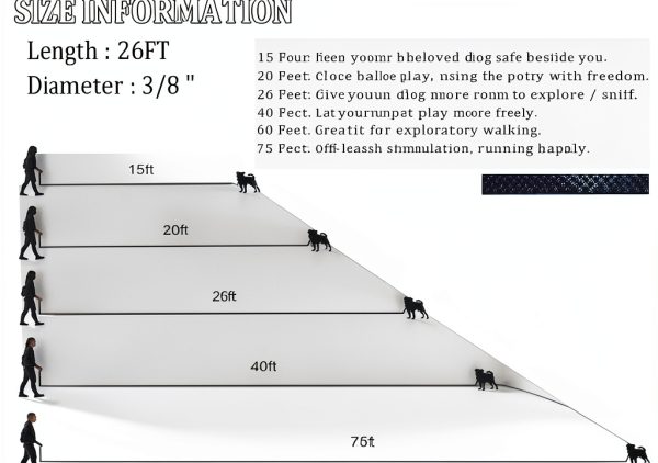 YUCFOREN Nylon Dog Tie Out Leash Heavy Duty Training Lead-2