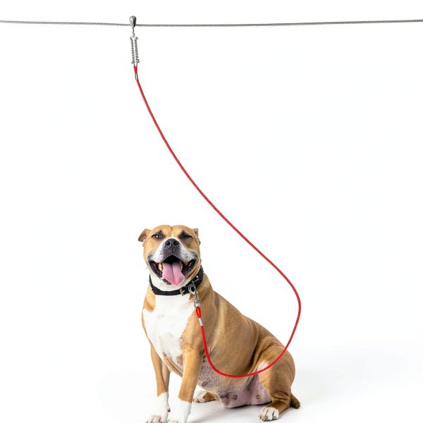 Dog Tie Out Cable Snagle Direct Stainless Steel Reflective-6