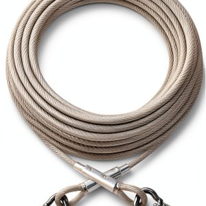 XiaZ Dog Tie Out Cable Stainless Steel Reflective Pet Safety-0