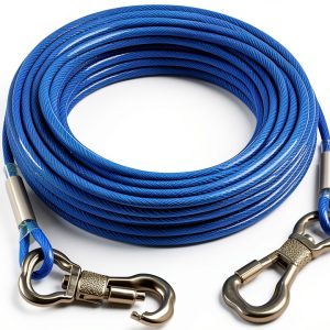 Tresbro Dog Tie Out Cable Stainless Steel Heavy Duty Leash-0