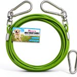 HaiYUAN Dog Tie Out Cable Steel PVC Coated Heavy Duty-0