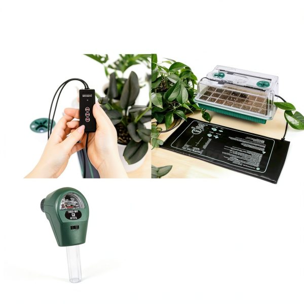 Growfriend Indoor Seed Starter Kit Waterproof PP Tray with LED Lights-3