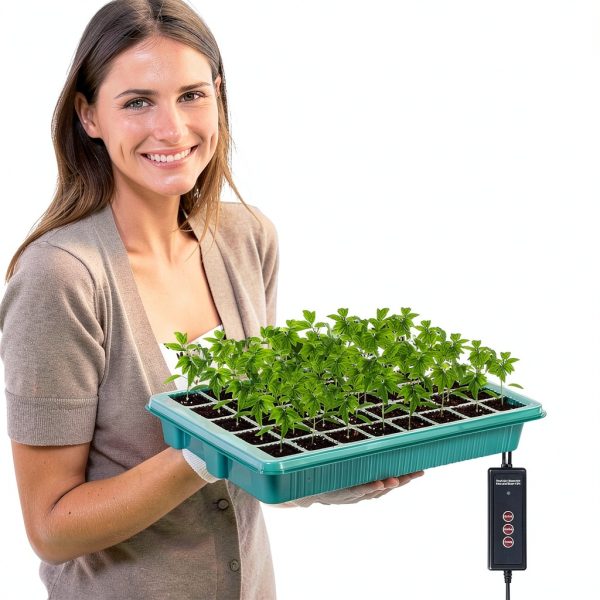 Growfriend Indoor Seed Starter Kit Waterproof PP Tray with LED Lights-1