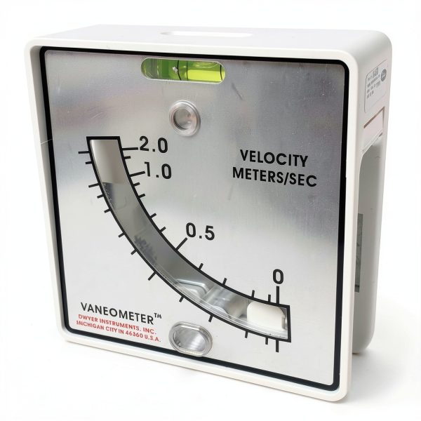 M480 Swing Vane Anemometer, 0 to 2.0 m/s. Accurately Measure Slow-Moving Air Currents in Spray Booths and Fume Hoods. No Power Required. Mounting Bracket Included.-0