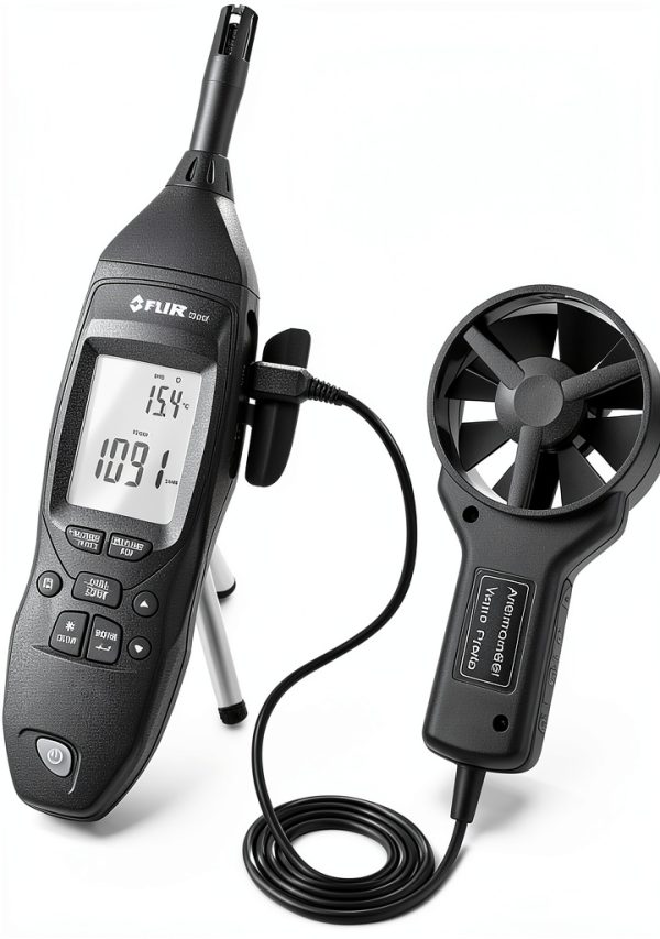 FLIR EM54 HVACR Meter with Vane Anemometer and K-Type Thermocouple-1