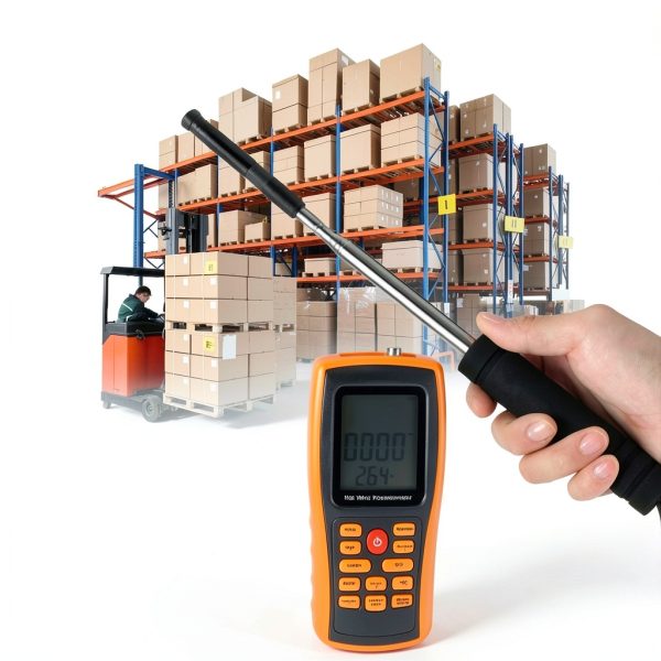 Hot Wire Anemometer Sorand Portable 3-in-1 Air Speed Temp Volume Meter-1