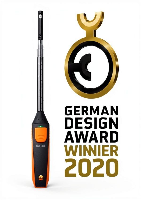 testo 405i Bluetooth handheld anemometer CFM meter Black/Orange-6