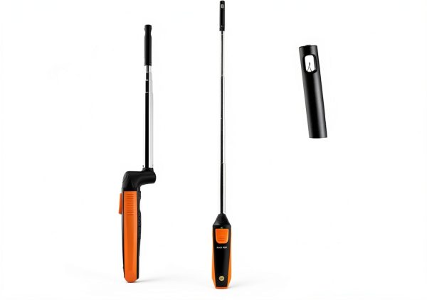 testo 405i Bluetooth handheld anemometer CFM meter Black/Orange-1
